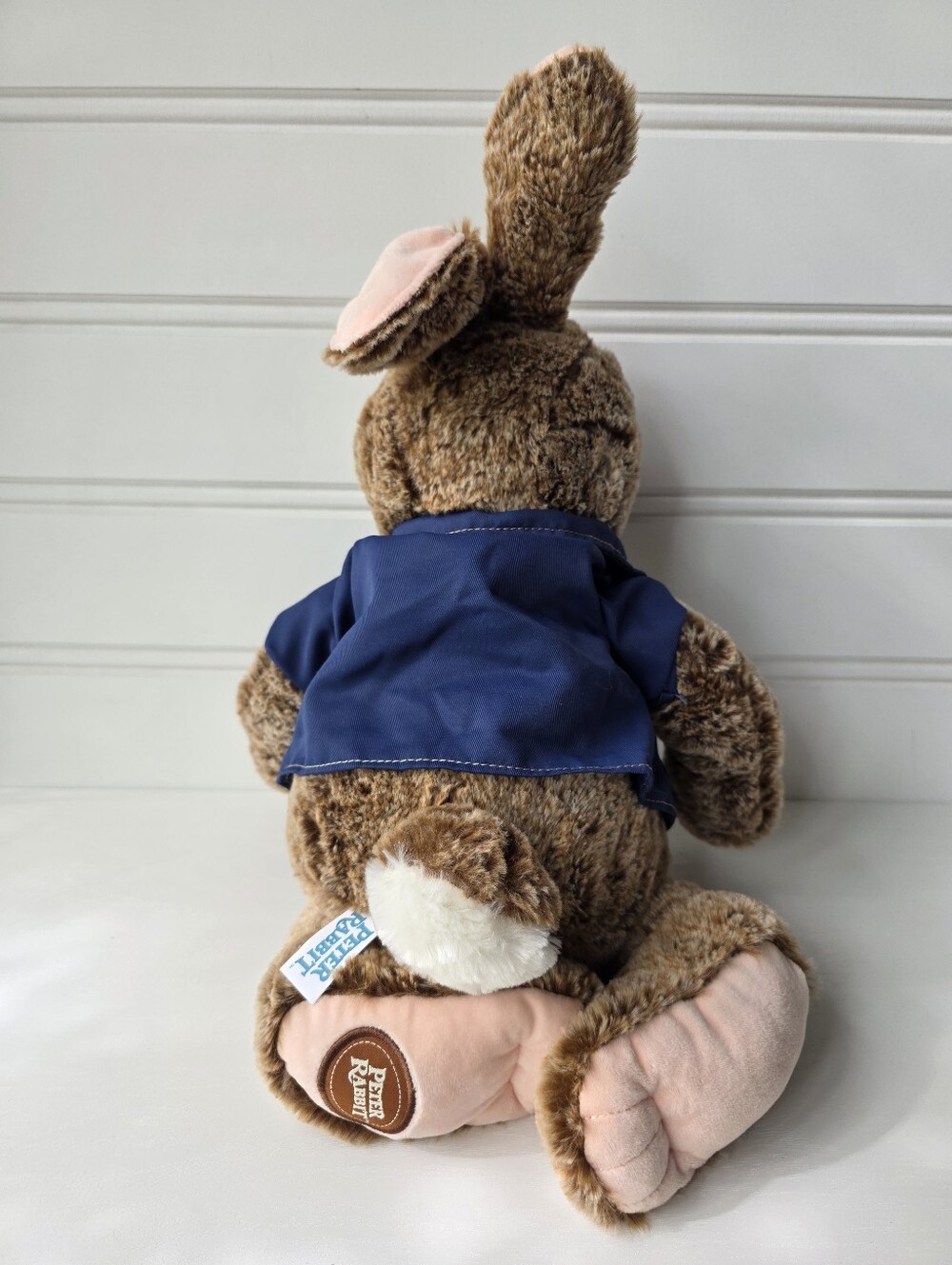 Peter Rabbit 2 Movie 2023 Soft Plush Blue Jacket Coat Brown White Bunny 18” - Picture 7 of 10